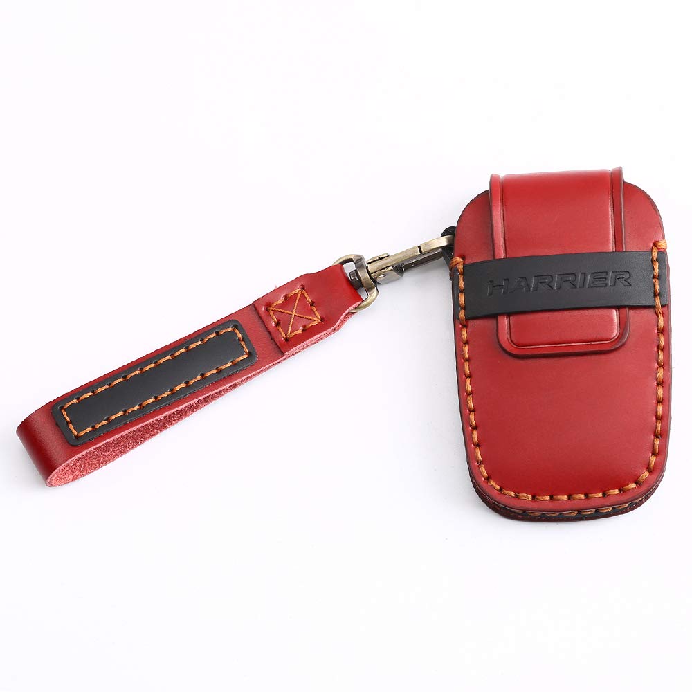 

LEXLEY Новый чехол для ключей для Toyota Harrier 80 серии, чехол для ключей из натуральной кожи, ключ Harrier 80 series красный