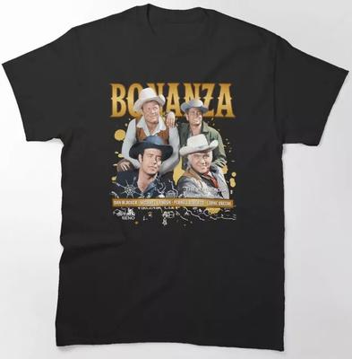 TV Series Bonanza TShirt Lorne Greene Pernell Roberts Dan Blocker Michael Landon Unisex T-Shirt