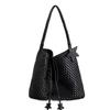 2025 Super Popular Non-Handwoven Tote Bag for Women Large Capacity High-End Feel Handheld Shoulder Bucket Bag