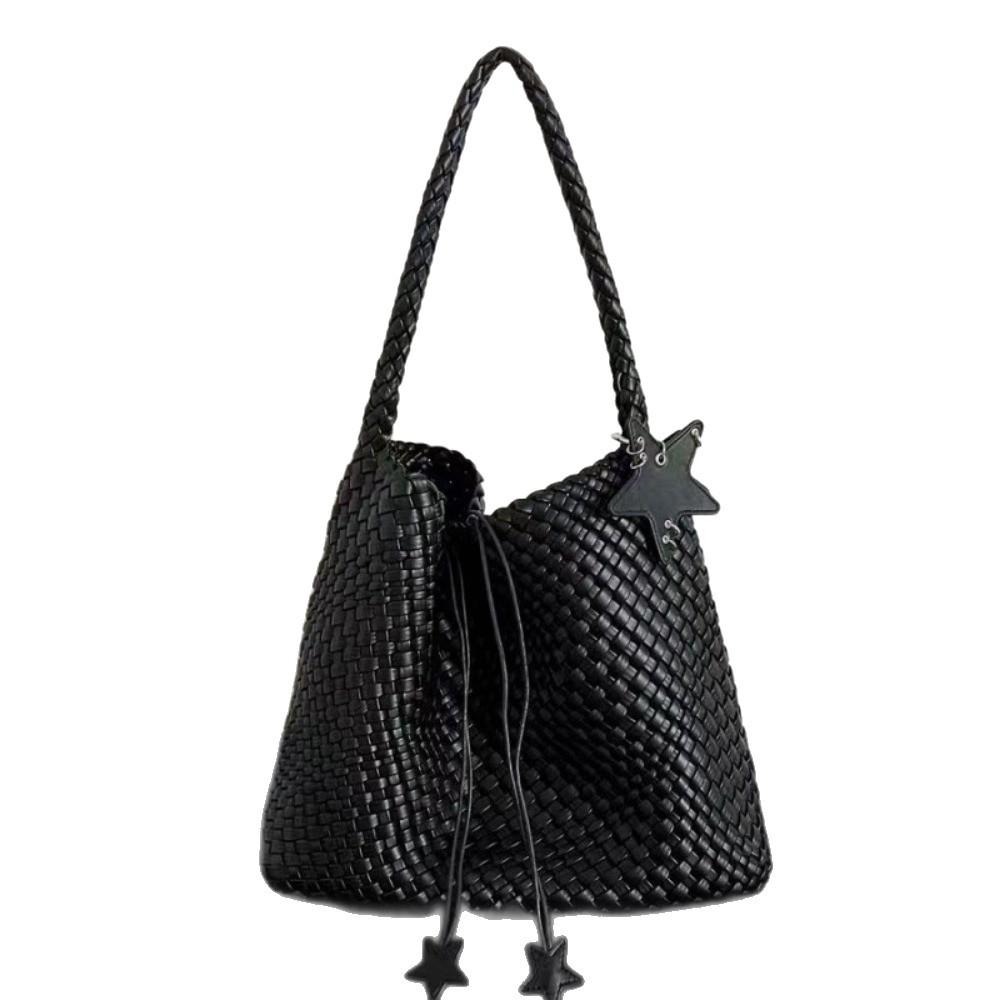 2025 Super Popular Non-Handwoven Tote Bag for Women Large Capacity High-End Feel Handheld Shoulder Bucket Bag
