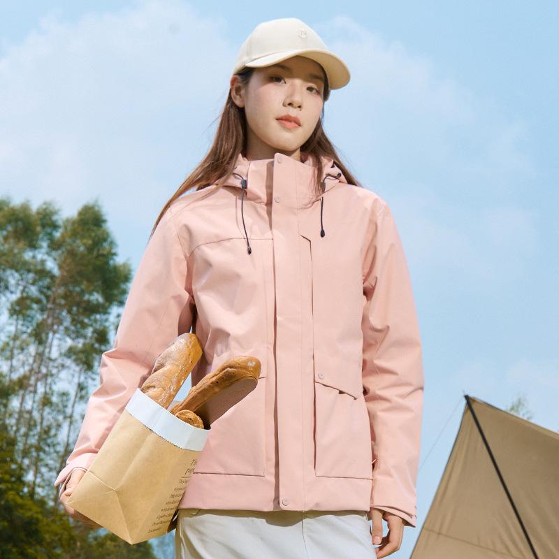 White Duck Down Mountain Down Jacket Three-in-one Jacket Graphene Heat-gathering Zipper Couple Jacket