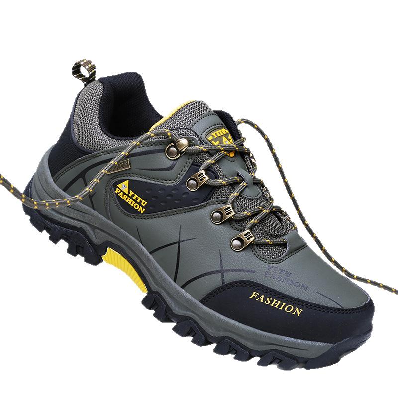 Herbst- und Winter-Neuheit Outdoor-Wanderschuhe Herren Outdoor-Reiseschuhe Low-Top-Wanderschuhe Baumwolle und Samt Freizeitschuhe