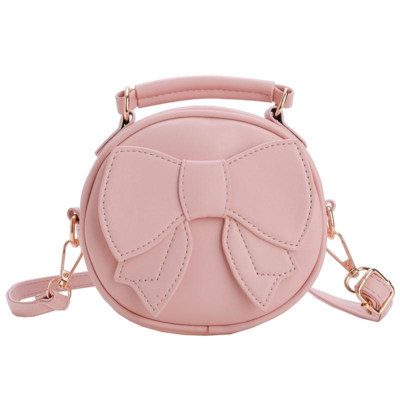Pu Mini Adorable Bag For Kids With Lovely Bowknot Design Perfect For Outings Daily