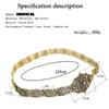 Caucasus Women Dress Belt Metal Waist Chain Adjustable Length Crystal Slavic Bridal Wedding Jewelry Caftan Robe Belt