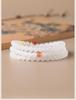Xinjiang Hetian Mutton Fat White Jade Three-Circle Bead Bracelet Necklace