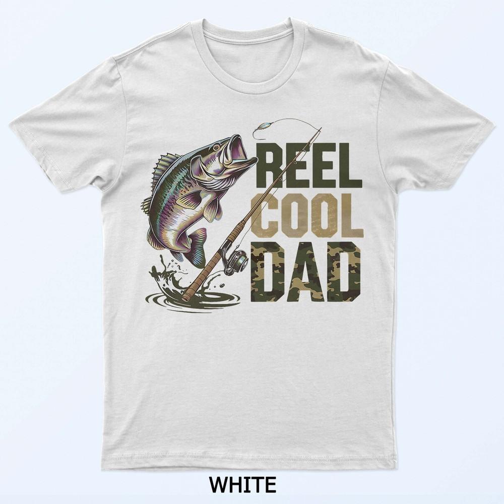 Reel Cool Dad Bass Fishing Retro Fathers Day Fisherman T-Shirt