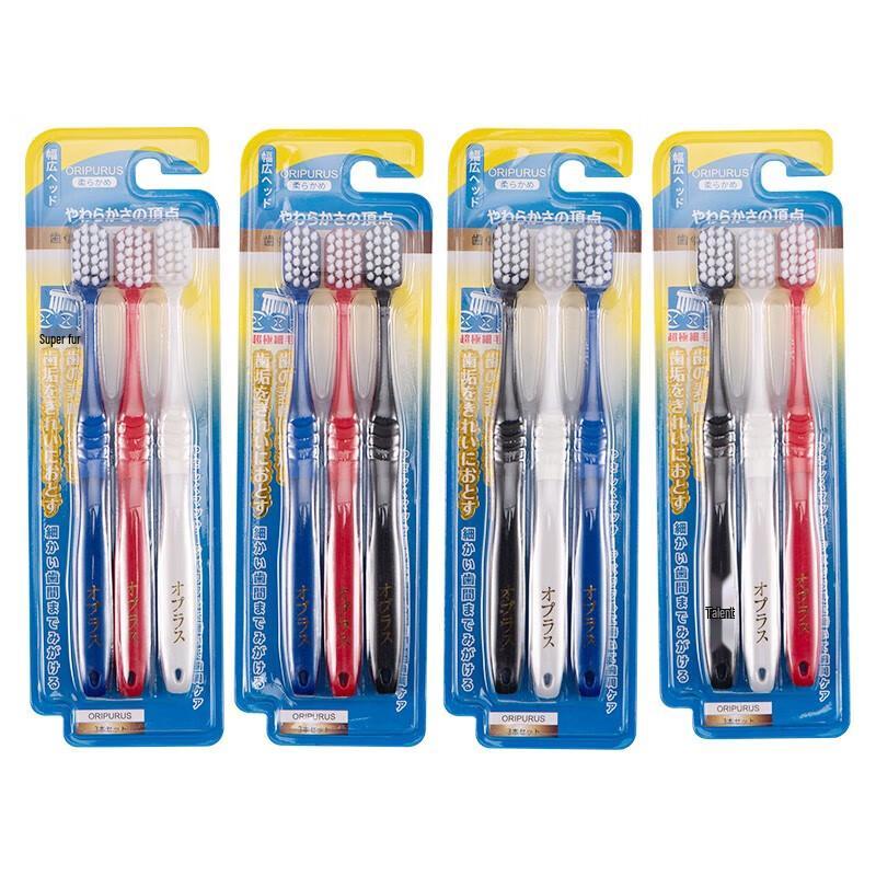 

Oripurus Wide Head Soft Bristle Toothbrush (3-Pack)