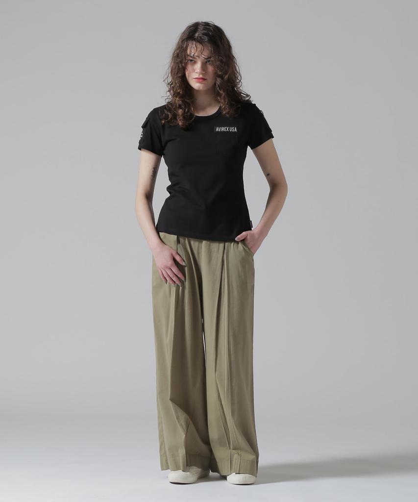 Avirex Fatigue T-Shirt, Women's, Size M, 010, Black, 783-5935603