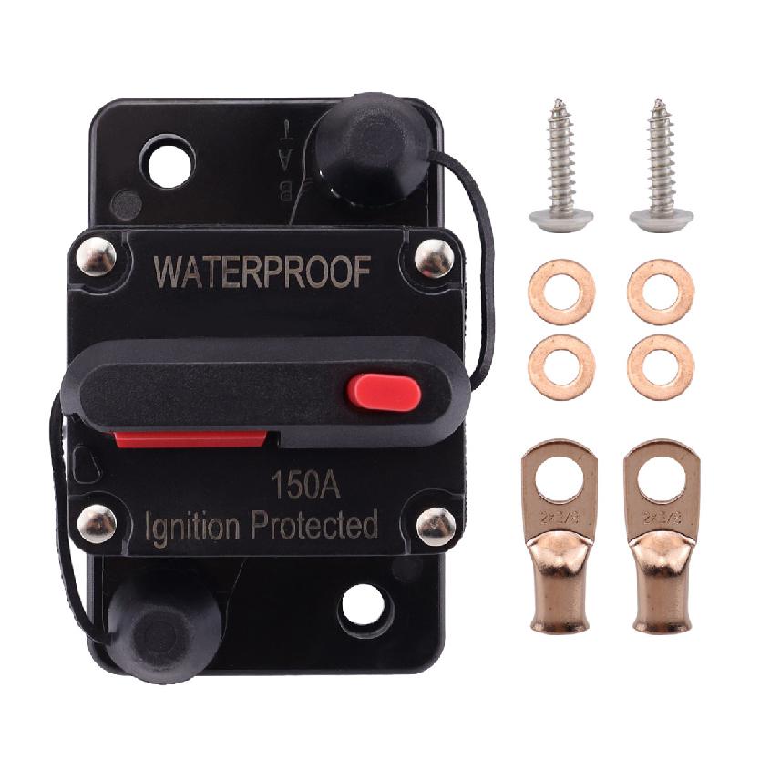 Car Audio System Waterproof Marine Circuit Breaker Reset Fuse 12V- 48V DC 40A 60A Reset 20A To 300A Circuit Breaker 6