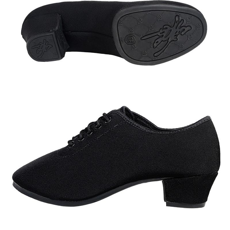 Comfort Latin Dance Shoes Woman Teacher Adult Oxford Shoes Modern Square Ballroom Canvas Women Shoes Comfortable Sneakers Female