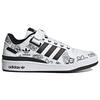 Adidas Zapatillas Unisex Forum 84 Low Gráficos Bold Blanco Negro Blanco Nube Negro Core Negro Core GW4921