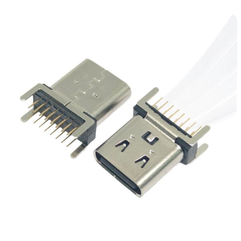 USB Type-C 16P Direct Plug Vertical Mount, Heights: 8.4/9.3/10.1/11.1/12.1/12.8/14 Mm.
