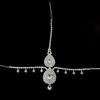 Bridal Zirconia Hair Chain with Diamond Pendant - European/American Crystal Headwear