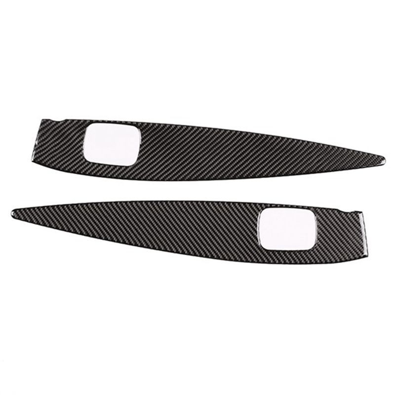 Authentic Carbon Fiber Window Switch Cover Door Armrest Panel For Benz Smart 453 Fortwo 2016-