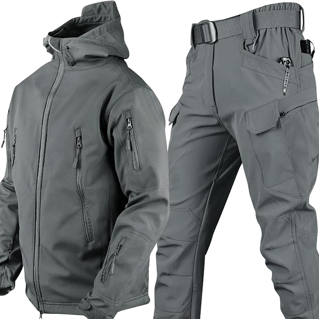 Outdoor Warm Set Special Forces Camouflage Plush Thickened Coat Autumn And Winter Soft Large Charge Coat