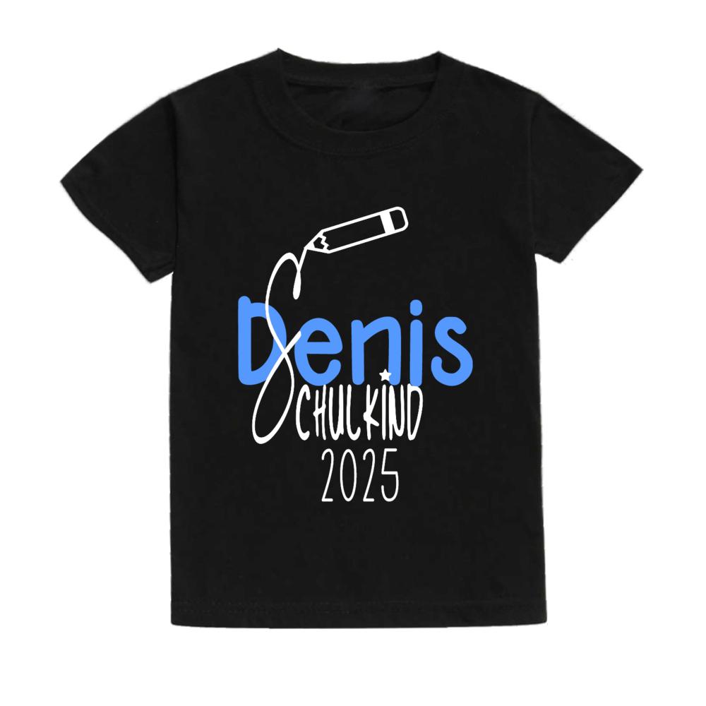 Personalized Schoolchild T-shirt Shirt for Schoolchild's First Day of School with Name First Day of School Gift Name