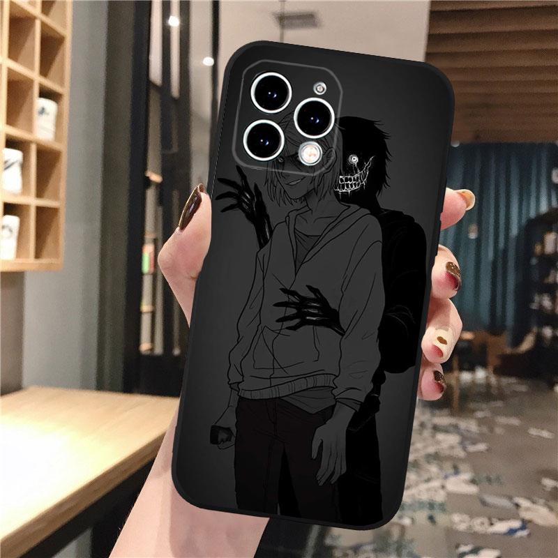 Phone Case Carcasa Funda For iPhone 17 Pro Max Air 16 15 14 13 Pro Max 15 16 Pro 15Plus Horror Anime Girl Case