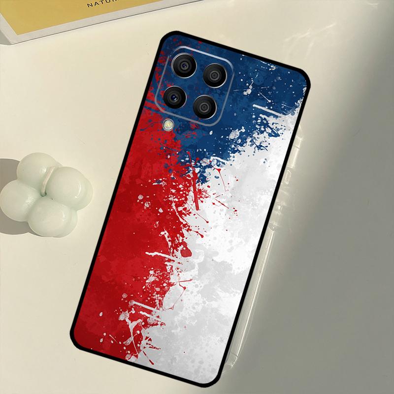 Czech Republic Flag For Samsung Galaxy M54 M21 M33 M53 M13 M12 M32 M52 M11 M31 M35 M55 M15 M14 M34 M06 M16 Case