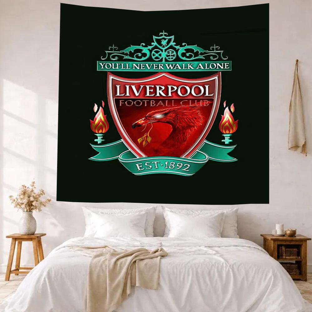 Liverpool Football Club Wall Decor Tapestry Art For Pet Memorial Birthdaywedding Party Backdrop Family Gift