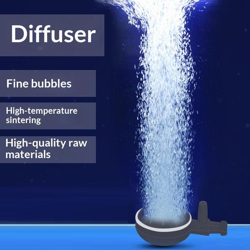 1/2Pcs Plastic Aquarium Air Stone Pond Fish Tank Pump Aerator Aeration Hydroponic Oxygen Accessories With Suction Cups