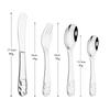 Baby Flatware 304 Stainless Steel Kid Dinnerware Cutlery Cartoon Pattern Carving Children Tableware Western-style Spoon Fork Set
