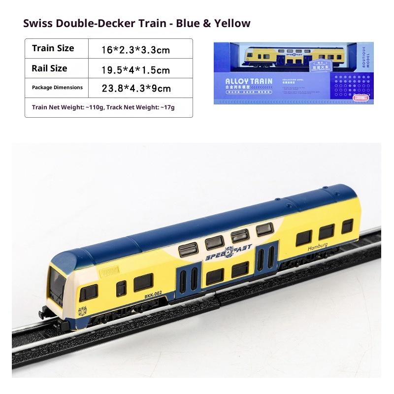 Modello Treno Locomotiva Verde Vintage in Lega Treno ad Alta Velocità Harmony Express Metro Realistica Locomotiva a Vapore Giocattolo da Collezione per Bambini