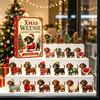 Remplissages de bas de Noël Calendrier de l'Avent Dachshund 3D avec 24 Mini Figurines de Chiens Uniques, Cadeaux d'Anniversaire pour Enfants Ensemble de Jouets Compte à Rebours Enfants, Fêtes