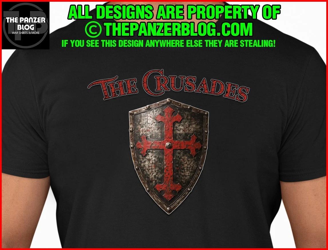 The Crusades T-Shirt Medieval Shield Holy War M