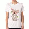 Koala With Heart Glasses Unisex Cotton T Shirt,Premium Cotton Print,Durable,Leisure And Fashion,Lovely Koala Image,Cute Animal Design, Perfect Gift Ch