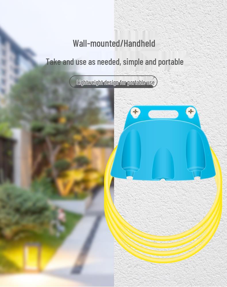 30m Water Hose Reel Cart & Garden Water Gun with 4-Point Storage Rack