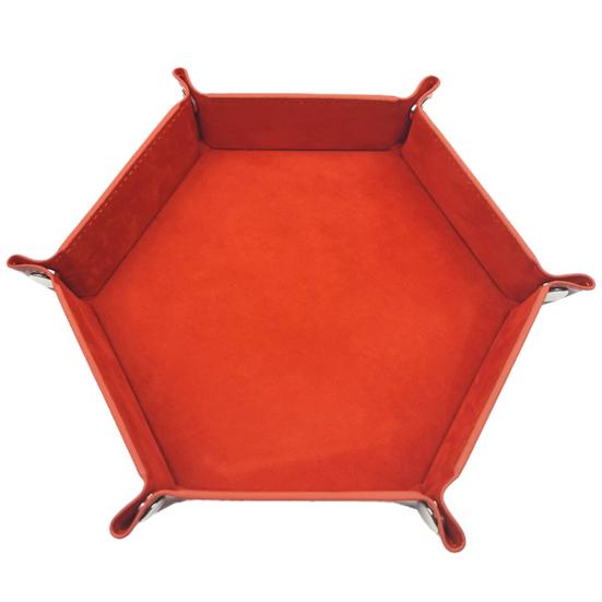 Storage Tray Foldable Large Capacity Faux Leather Assorted Dice Shape Organizer Holder Household Supplies