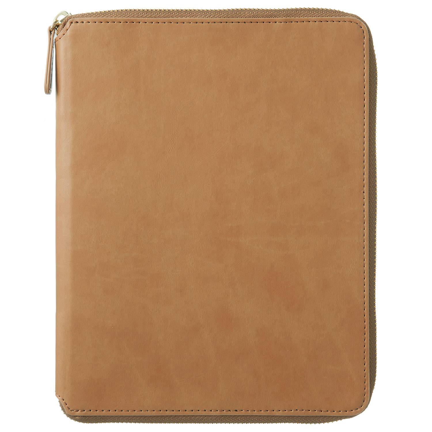 

Лаконичная обложка для блокнота А5 с круглой молнией, коричневая, LDC10-370BR