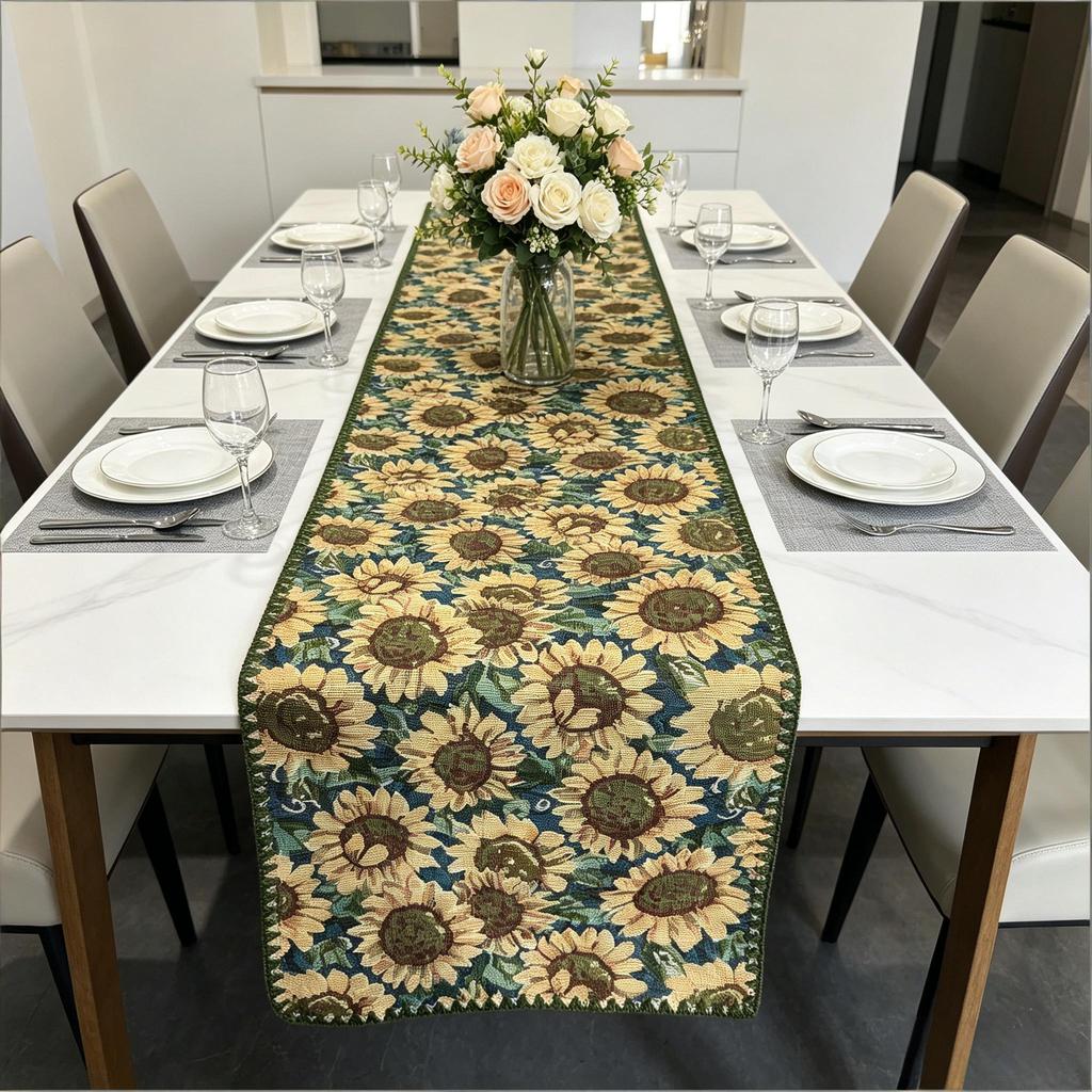 Coffee Table TV Cabinet Dining Table Home Decor Nordic Cotton Linen Table Runner