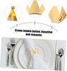 96PCS Crown Napkin Ring Holiday Napkin Ring Gold Napkin Clasp Mini Crown Gold Delicate Ring Edge Cutlery Stainless Steel Banquet