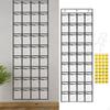 Classroom Pocket Chart Card Organizer Transparent for Cellphones Storage Bag Hanging