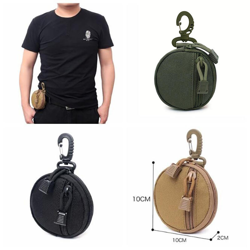 1000D Hunting EDC Pack Tactical Molle Utility Functional Bag Practical Coin Purse Military Key Earphone Pouch Camping Hiking Bag