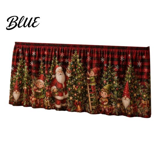 Festive Table Shield with Santa Skirt 70.9×29.5 Events Christmas for Holiday Inch Apron Gnome Reindeer