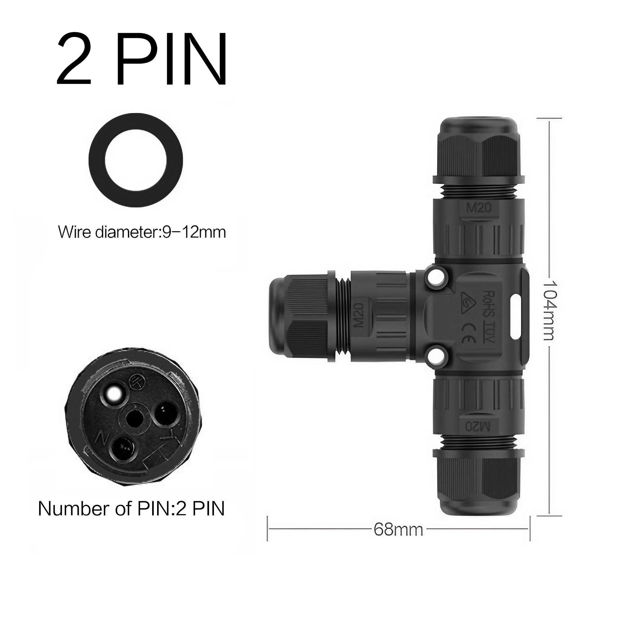 

Waterproof LED Light Fixture Connector Long-lasting Durability Safety Reliable Easy Installation