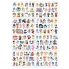 8 Sheets BLUEY Themed Temporary Tattoos Cartoon Sticker Tattoos Gift for Kids