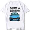 Nou Vară Bărbați Mânecă Scurtă Condu Un Legendă Twingo Model Halogen Târziu Tricou Mașină Sport Băiat Tricouri Albe Topuri Casual pentru Bărbați