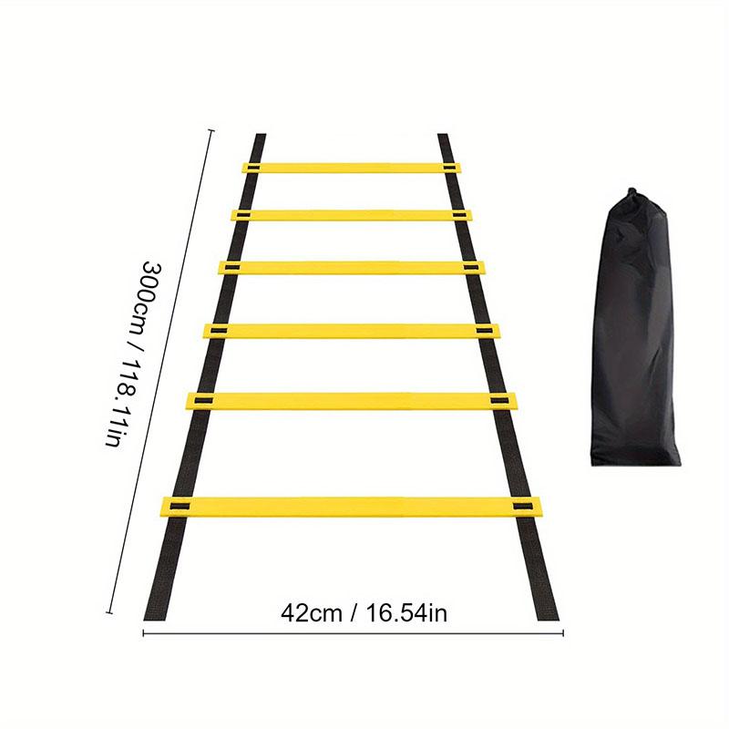 Agility Ladder for Sports Training Nylon Speed Ladder,Adjustable Layout, Ideal for Football,Gym,Home Workout,&Footwork Drills