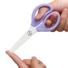 Ceramic Baby Food Scissors: Portable, Household Kitchen Tool for Cutting Vegetables, Meat, and Noodles.