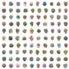 100 Plant Succulent Graffiti Stickers Suitcase Guitar Mobile Phone Decorative Stickers Waterproof Teaching Stationery Stickers