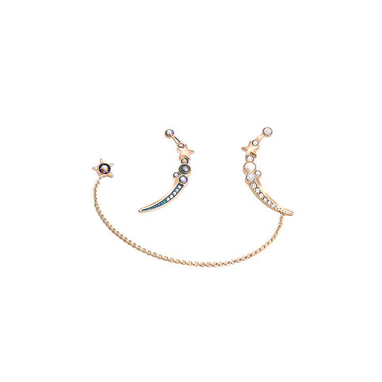 Swarovski Starry Night Romantic Earrings Women earrings Dark-Gradient 5474829 Box (Random Color),Dark Color Gradient