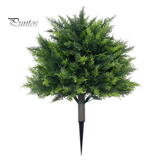 

Искусственное самшитовое топиарное шарообразное дерево с опорой в землю, устойчивое к ультрафиолетовому излучению, устойчивое к погодным условиям, искусственные зеленые кустарники для сада, крыльца, патио, искусственные растения из самшита C