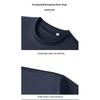 DELHUI Herren Unifarbenes Rundhals-Kurzarm-T-Shirt