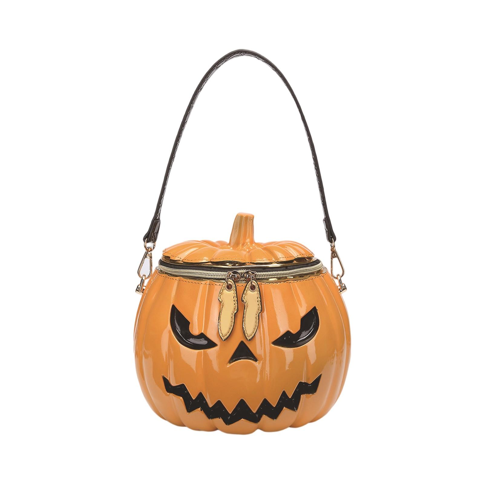

Halloween Simulation Pumpkin Bag Handheld Single Shoulder Crossbody Multifunctional Bag One Size жёлтый