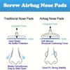 20pcs 10Pairs Glasses Nose Pads, Upgraded Soft Silicone Air Cell Glasses Nose Pads Air Oval Silicone Nose Pads for Glasses