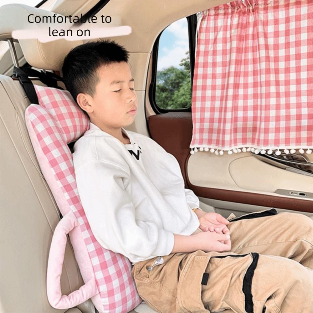 Cartoon Car Seat Cushion Comfortable Seat Belt Cover Neck Protection Kids Car Pillow  Car Rear Seat