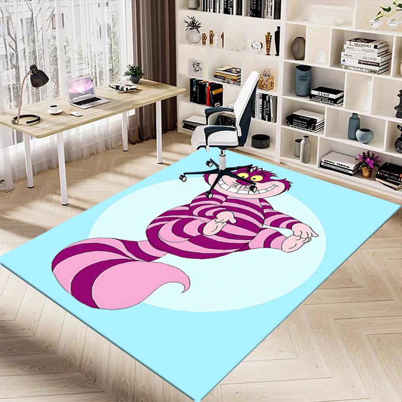 1pc Alice Rabbit Carpet for Playroom Bedroom Living Room Sofa Home Decor,kids Game Area Rug Non-slip Floor Mat Y728104